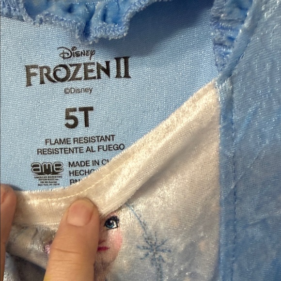 Disney Blue Frozen Kids Nightgown - Picture 2 of 2